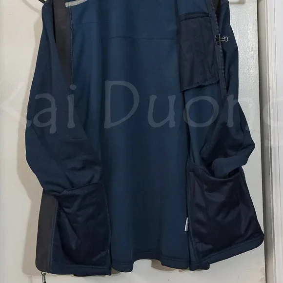 Orvis men bonded mesh full-zip Jacket BLUE - Picture 7 of 12